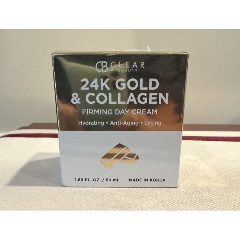 NEW IN BOX Clear Beauty 24K Gold and Collagen Day Cream